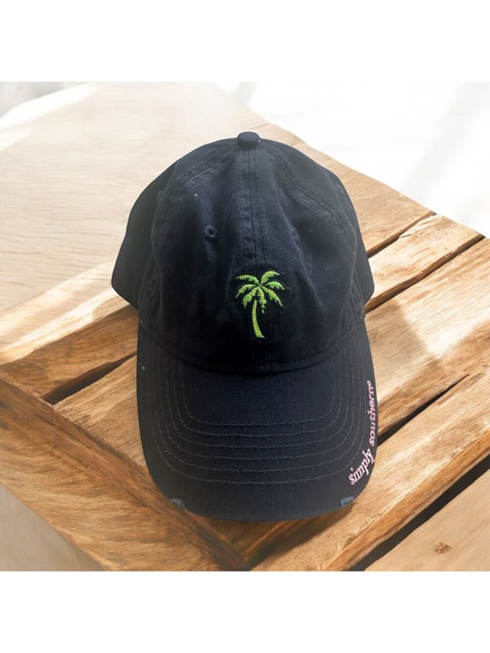 SIMPLY SOUTHERN Palm Tree Print Navy Baseball Hat Cap NEW NWT